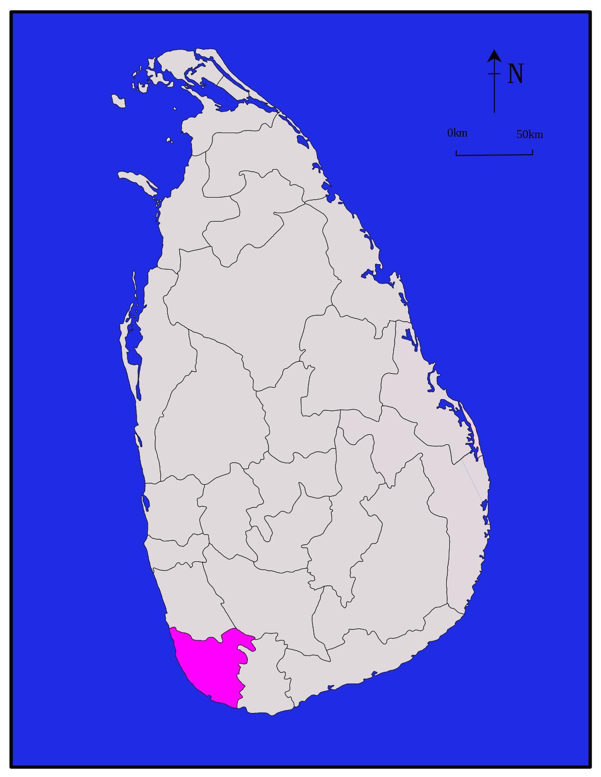 karta galle, Sri Lanka