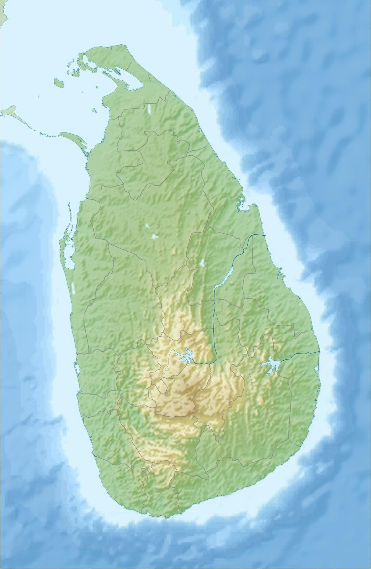 karta över jorden karta Sri Lanka