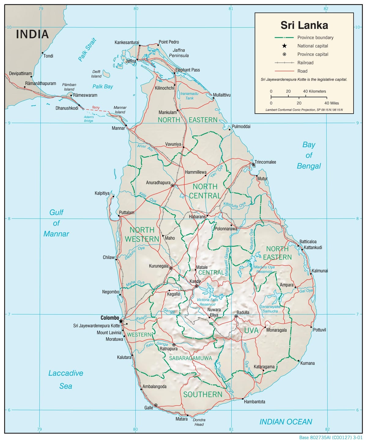 karta navigation karta Sri Lanka