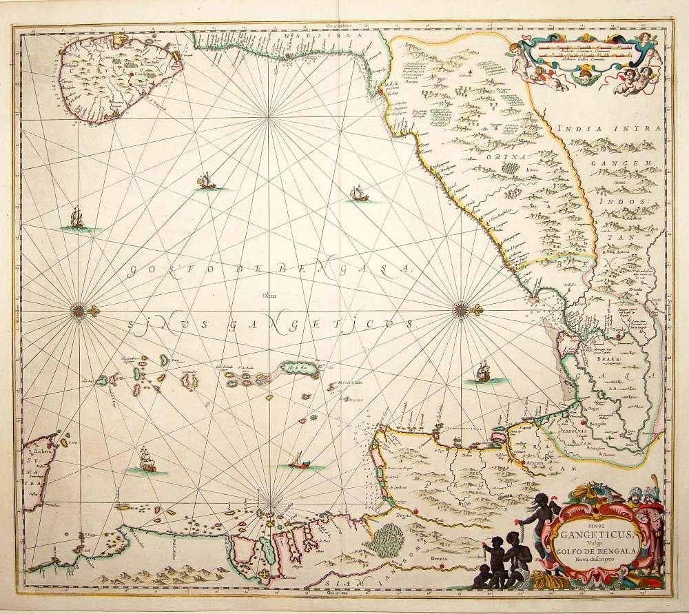 historisk karta över Sri Lanka