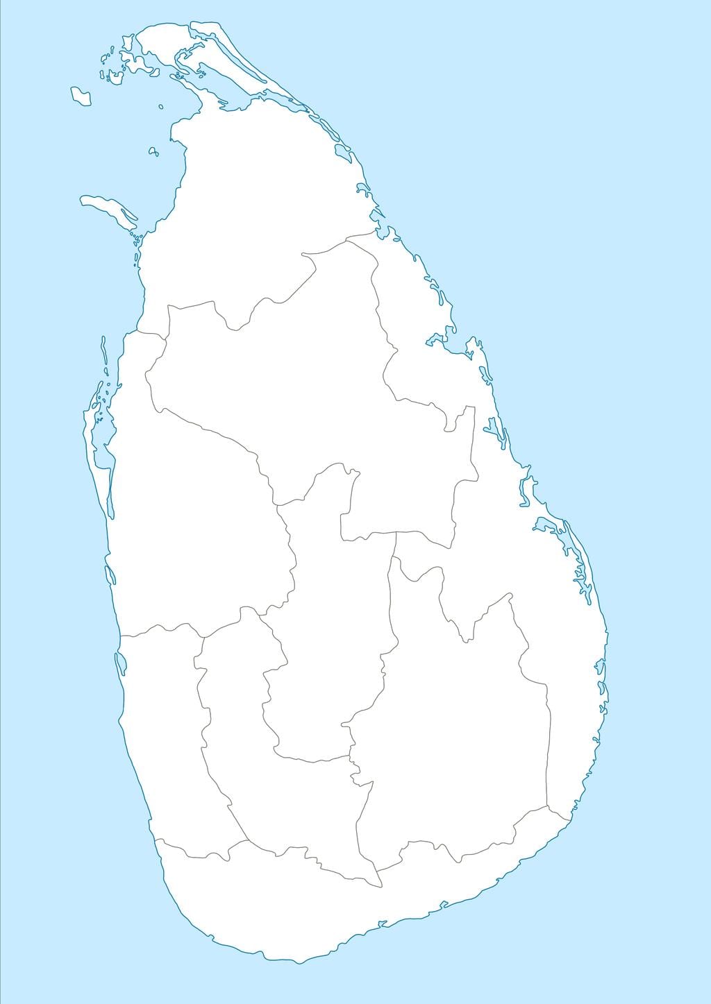 karta över Sri Lanka nidan