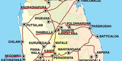 Ella karta Sri Lanka