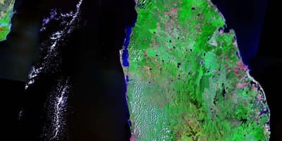 Karta över geologisk karta över Sri Lanka
