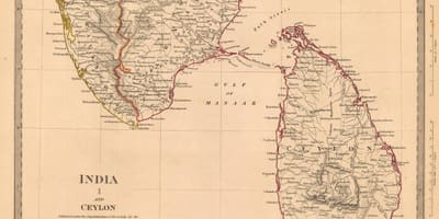 Gamla Ceylon karta