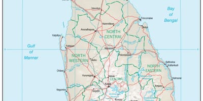 Karta navigation karta Sri Lanka