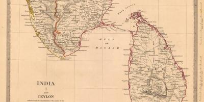 Gamla Ceylon karta