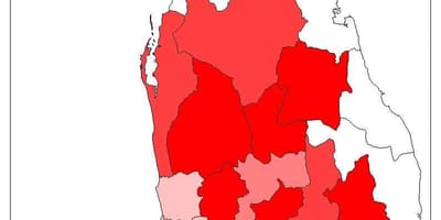 Sri Lankas befolkning karta