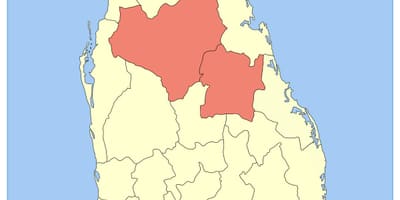 Centrala provinsen Sri Lanka karta