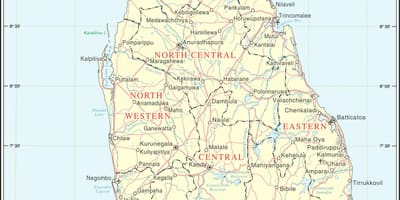 Flygplatser Sri Lanka karta