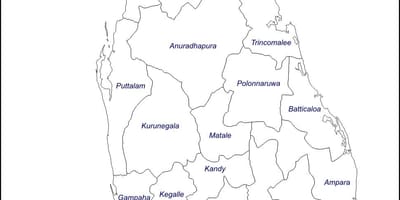 Sri Lanka karta ritning