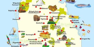 Karta unawatuna på Sri Lanka